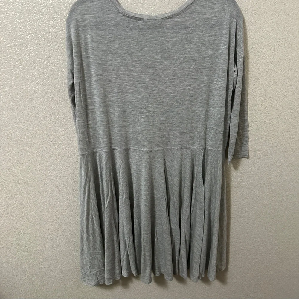 Free‎ People FP Beach Milky Way Top Grey Sz XS Slit Sides
